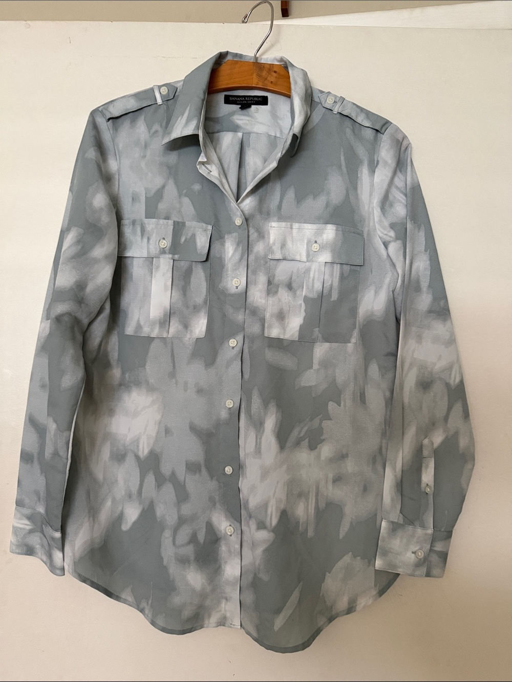 Banana Republic Women's Button-Front Utility Blouse
